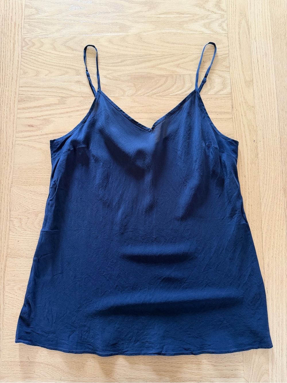 J. Crew Navy Blue Silk V-Neck Camisole